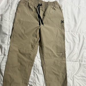 Boys Hurley khaki joggers size 10/12. Like new!